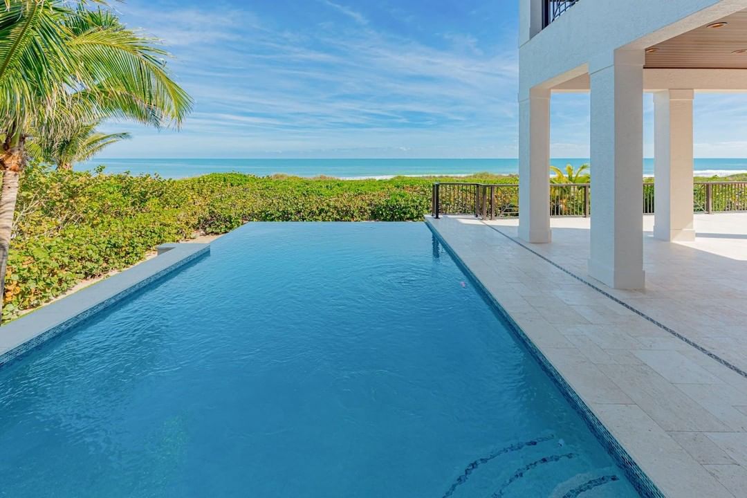 Pool tile and travertine pavers